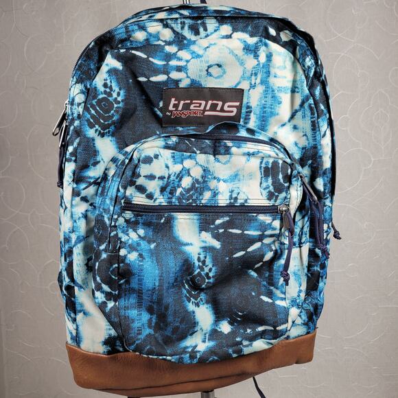 Trans by Jansport Backpack 18" Indigo SuperBreak Padded Laptop Sleeve School Bag - Picture 15 of 16